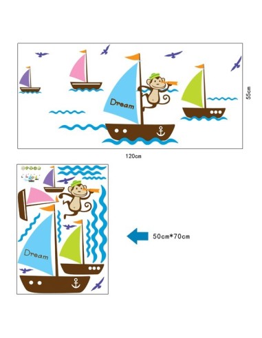Vinilo barcos infantiles