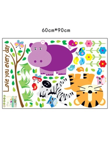 Vinilo hipopótamo infantil
