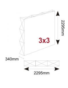 Photocall pop up 2,29 x 2,29 metros 2