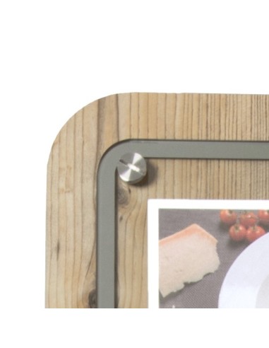 Portamenús de madera para pared