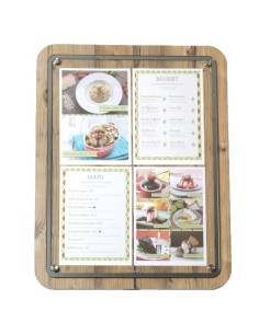 Portamenús de madera para pared 2