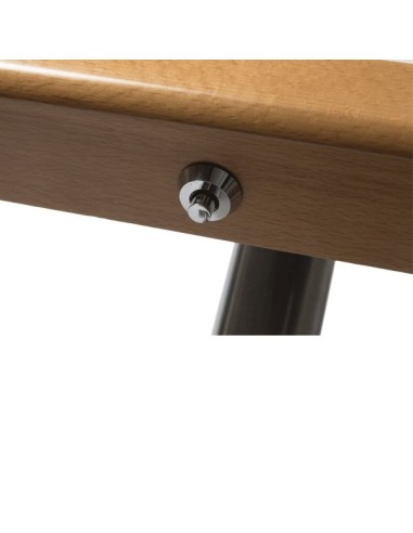 Portamenús de madera con leds