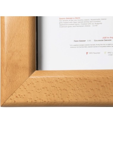 Portamenús con leds para pared