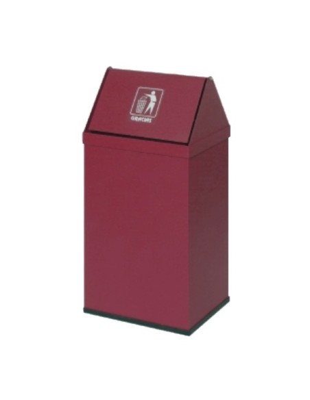 Papelera con tapa basculante