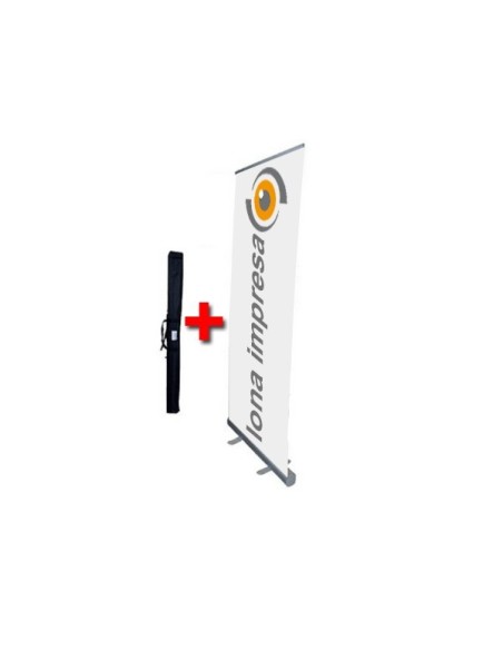 Roll up con lona 60 x 160 cm