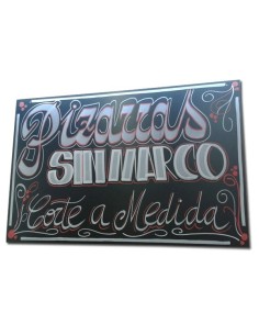 Pizarra pared sin marco