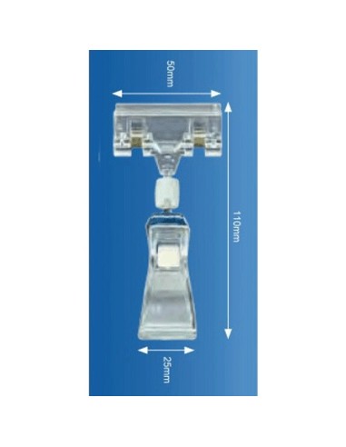 Pinzas porta precios articulada