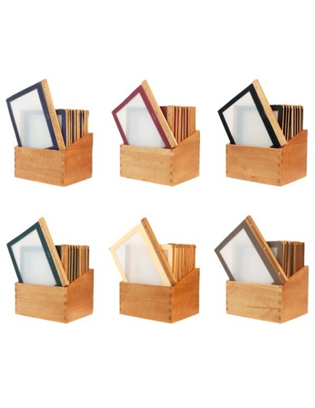 Porta cartas de madera A4 Porta cartas de madera A4