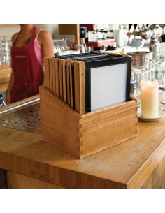 Porta cartas de madera A4 2