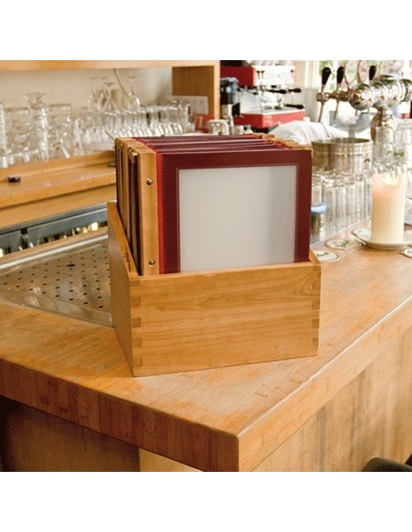 Porta cartas de madera A4 Porta cartas de madera A4