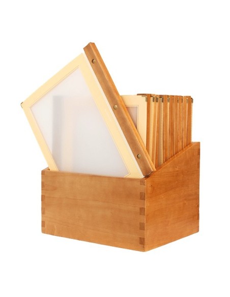 Porta cartas de madera A4 Porta cartas de madera A4