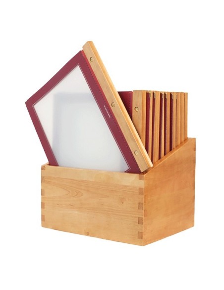 Porta cartas de madera A4 Porta cartas de madera A4