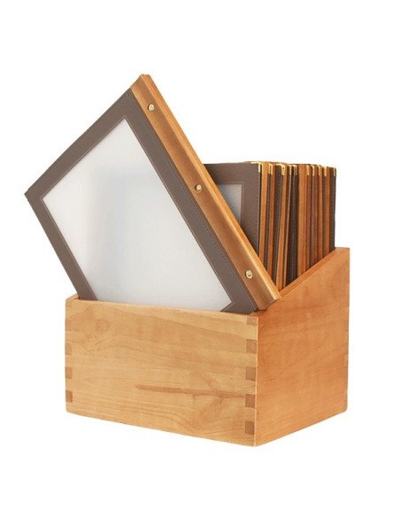 Porta cartas de madera A4 Porta cartas de madera A4