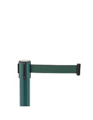 Poste separador verde con cinta verde