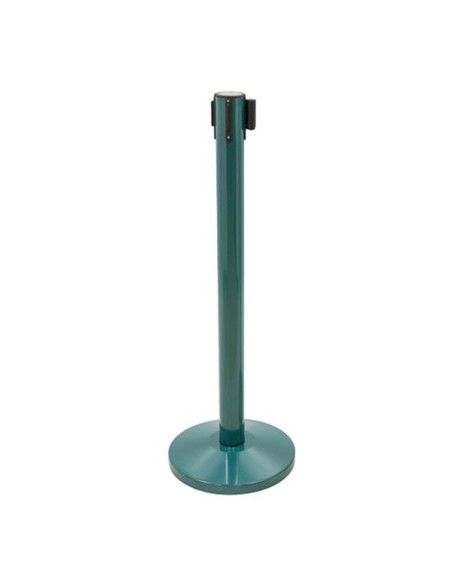 Poste separador verde con cinta verde