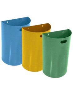 Papelera metálica mural 2