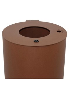 Papelera con cenicero cilíndrica 2