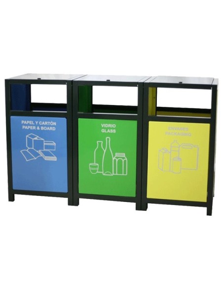 Papelera reciclaje exterior