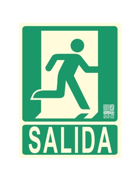 Señal salida de emergencia derecha Señal salida de emergencia derecha