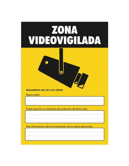 Señal de zona videovigilada