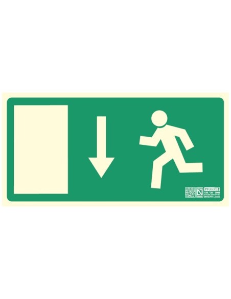 Señal salida puerta abajo