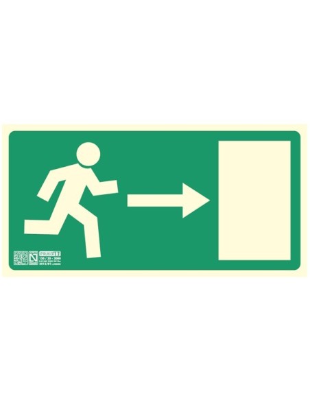 Señal salida puerta derecha Señal salida puerta derecha