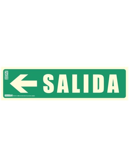 Señal salida flecha izquierda Señal salida flecha izquierda