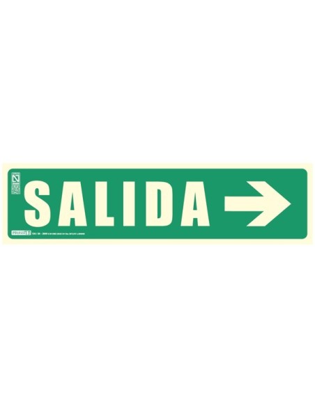 Señal salida flecha derecha Señal salida flecha derecha