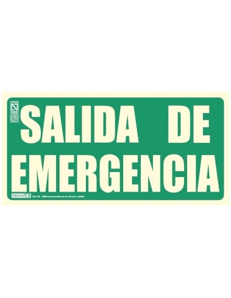 Señal de salida de emergencia