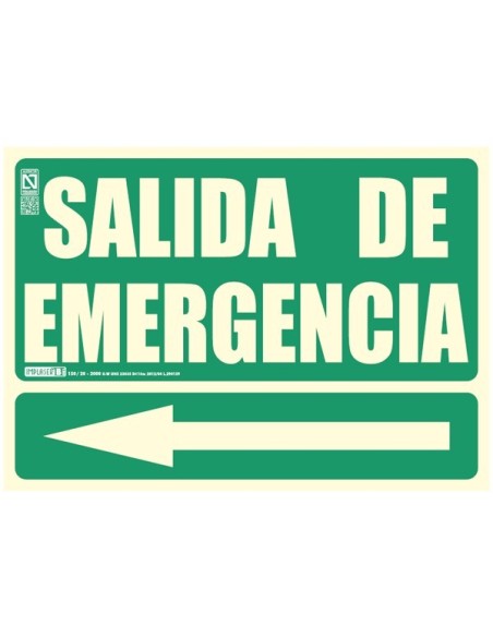 Señal salida emergencia izquierda