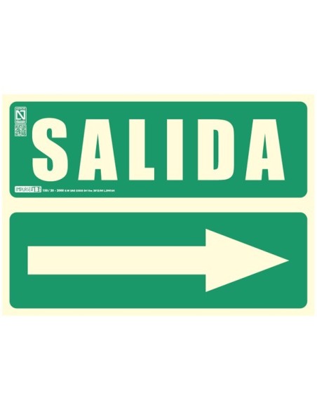 Señal salida derecha