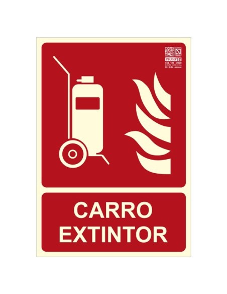 Señal carro extintor