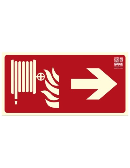 Señal boca de incendio derecha