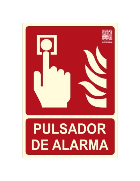 Señal pulsador de alarma
