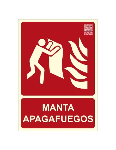 Señal manta apagafuegos