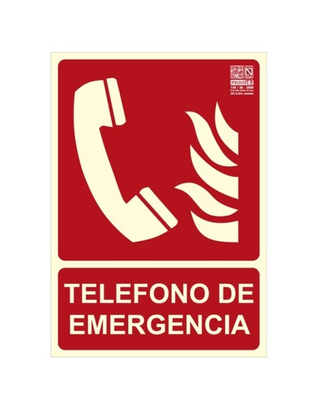Señal teléfono de emergencia