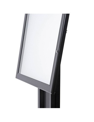 Portamenús negro con luz