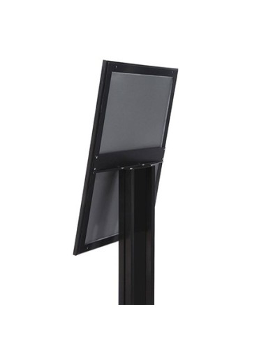 Portamenús negro con luz