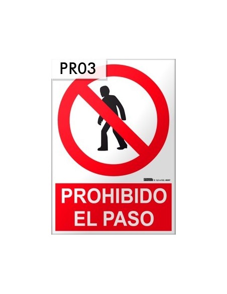 Señal de prohibido el paso
