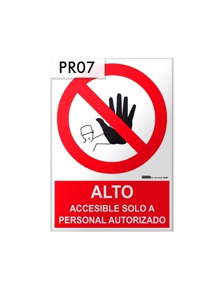 Señal de solo personal autorizado