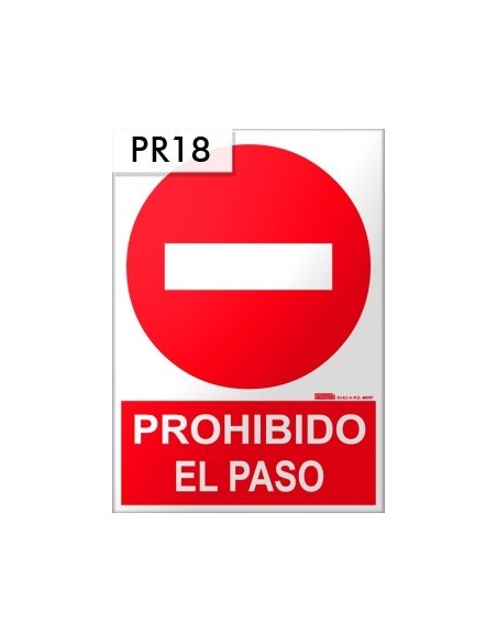 Señal de no pasar