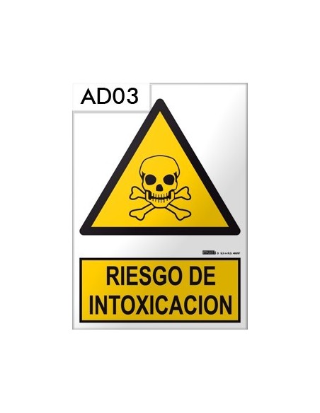 Señal de riesgo de intoxicación