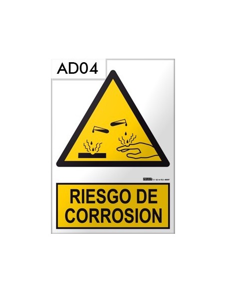 Señal de riesgo de corrosión