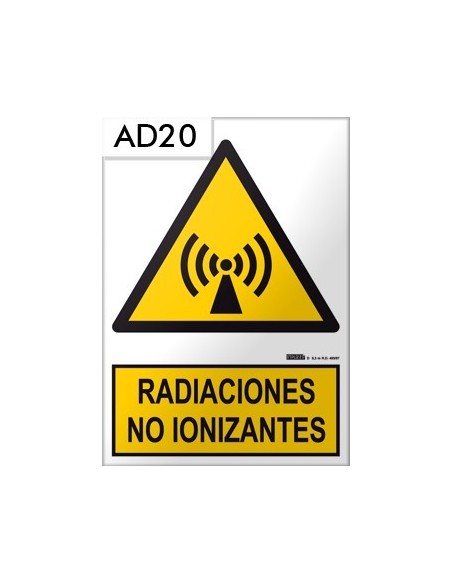 Señal de radiaciones no ionizantes