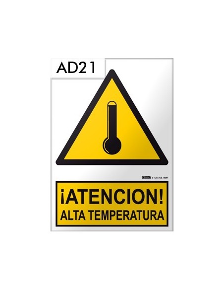 Señal de alta temperatura