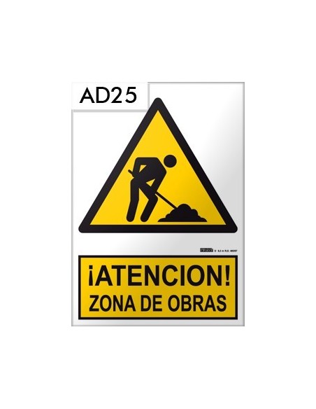 Señal de zona de obras
