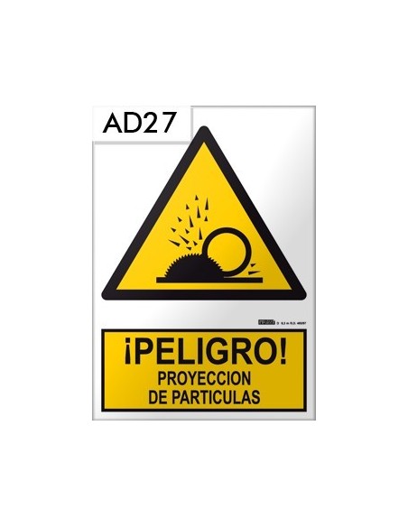 Señal de proyeccion de partículas