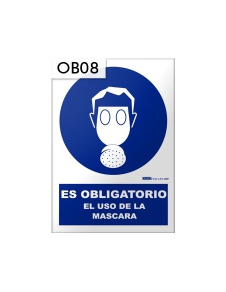 Señal de uso de máscara