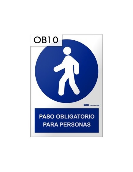 Señal de paso para personas Señal de paso para personas