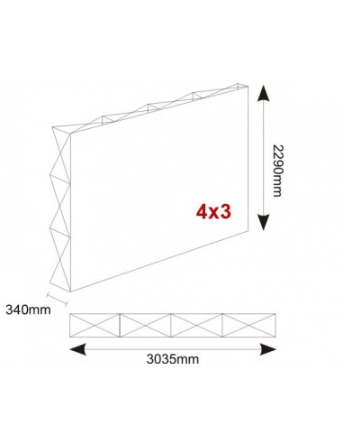 Photocall pop up 3,05 x 2,29 metros